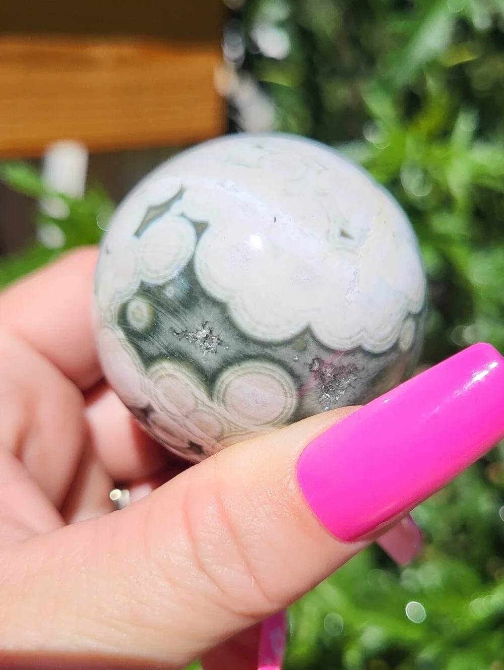 ocean jasper pink blue